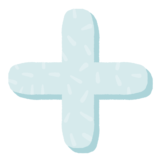 Illustration of a blue plus sign, designed to enhance the travel blog storytelling.