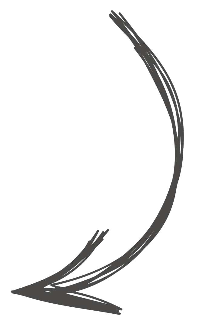 Arrow pointing at Chasing Gambozinos itinerary travel blogs.