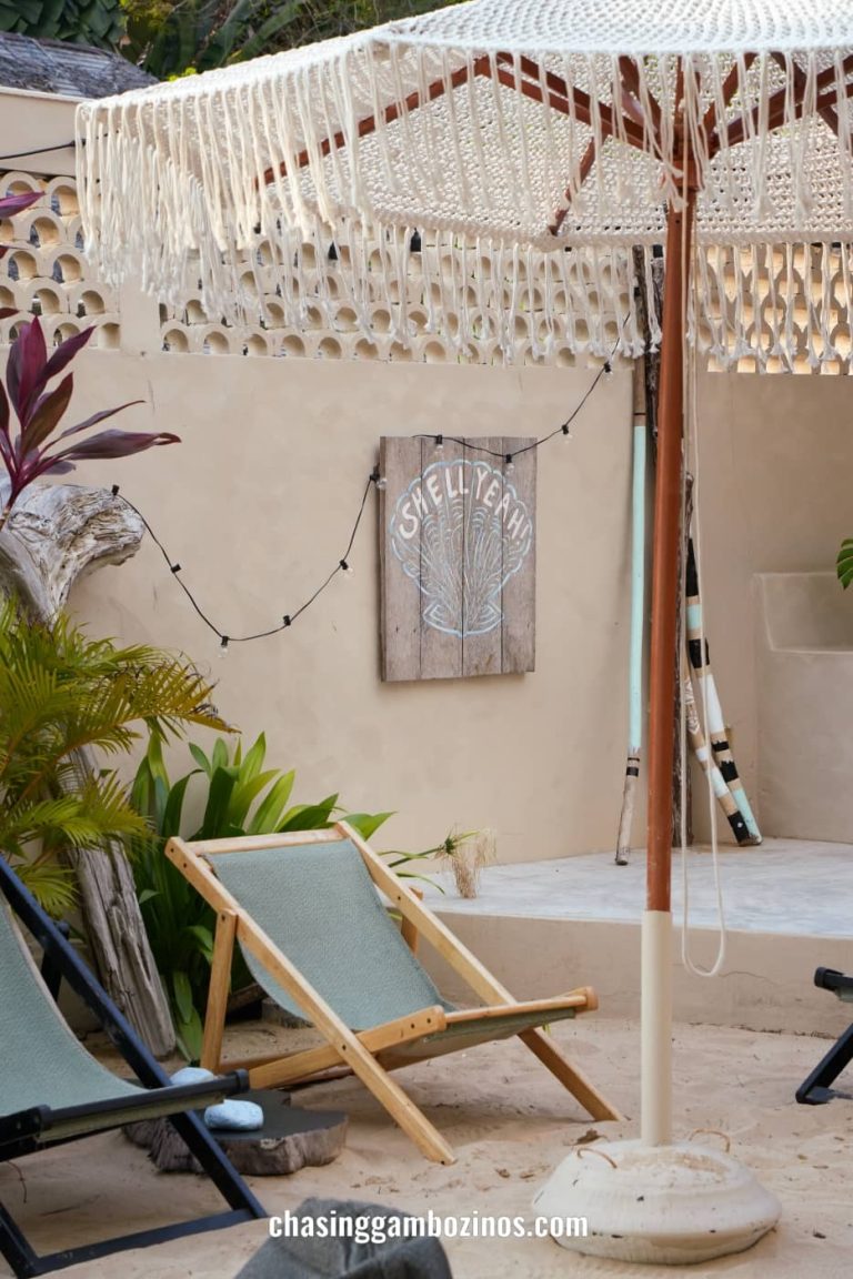 Detalhes de um beach club em Koh Mak, Tailândia.