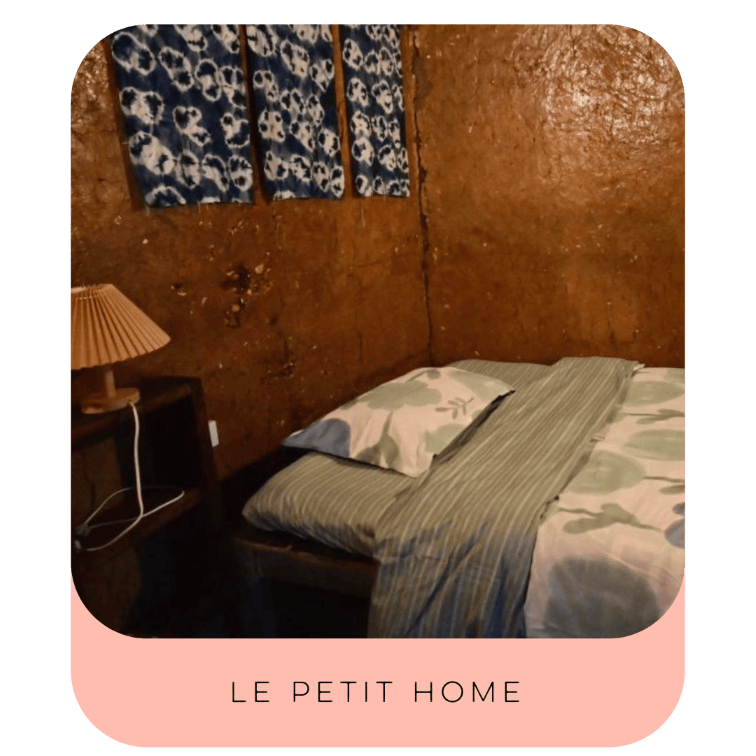 Bed at Le Petit Home, a very traditional and unique stay in Ha Giang loop.