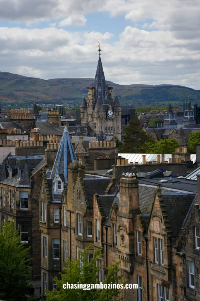 Telhados da Old Town de Edimburgo.