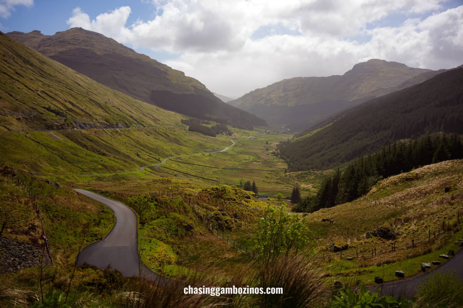 View from the Rest and be Thankful Viewpoint, in Scotland.