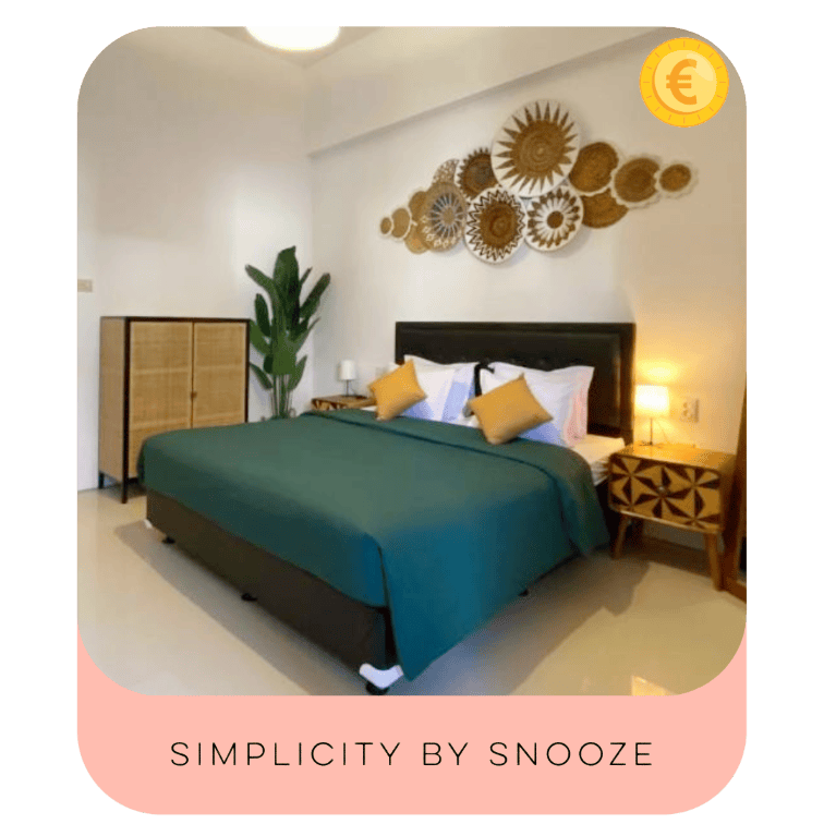 Bedroom at Simplicity by Snooze, one of the best budget places to stay near Mount Ijen.